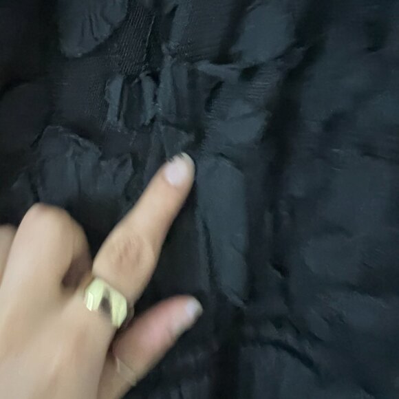 VTG Notations Sz 2X Midi Tiered Skirt Velvet Mixed Media Whimsigoth Witchy - Picture 5 of 9